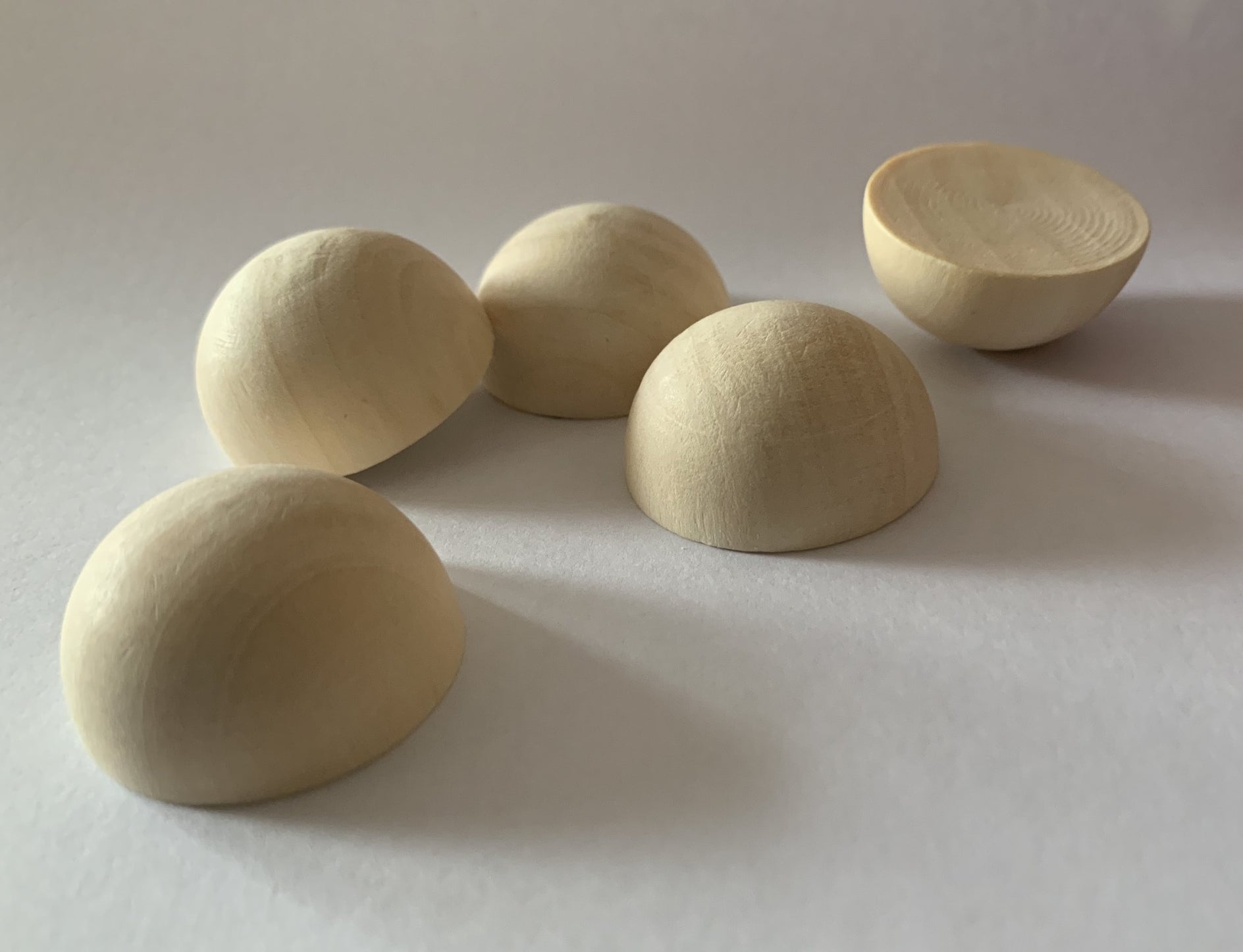 Wooden Shapes, balls, spheres, half balls, squares cubes