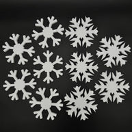 Polystyrene snowflakes V2 - Pack of 10, in  2 designs.