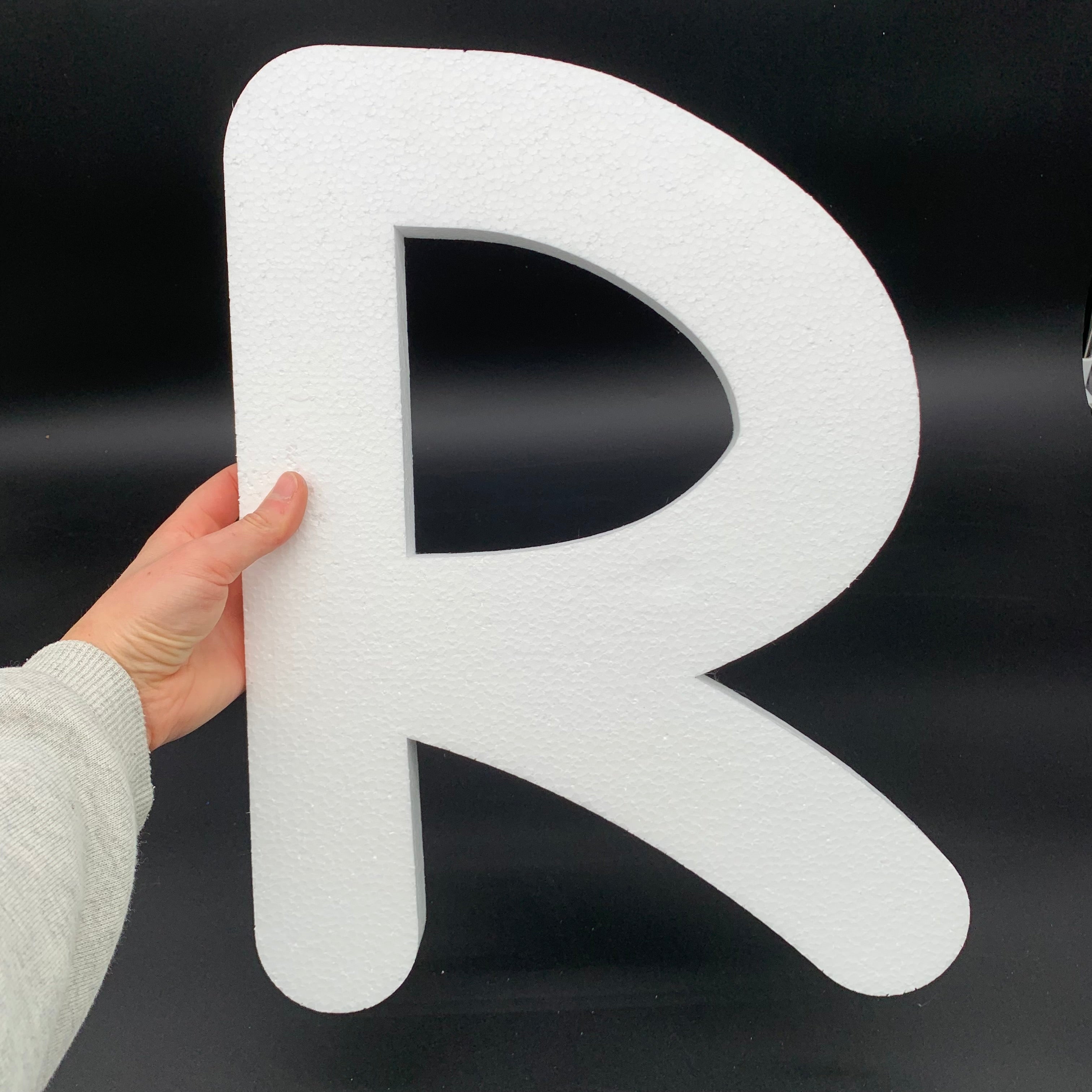 380 mm high polystyrene letters - Comic Sans