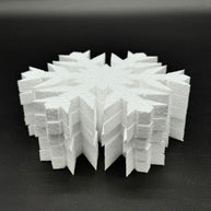 pack of 5 > 380mm high Polystyrene Snowflakes pcs87a