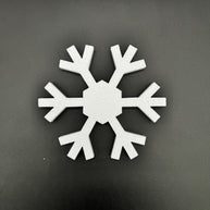 pack of 5 > 280mm high Polystyrene Snowflakes pcs72n