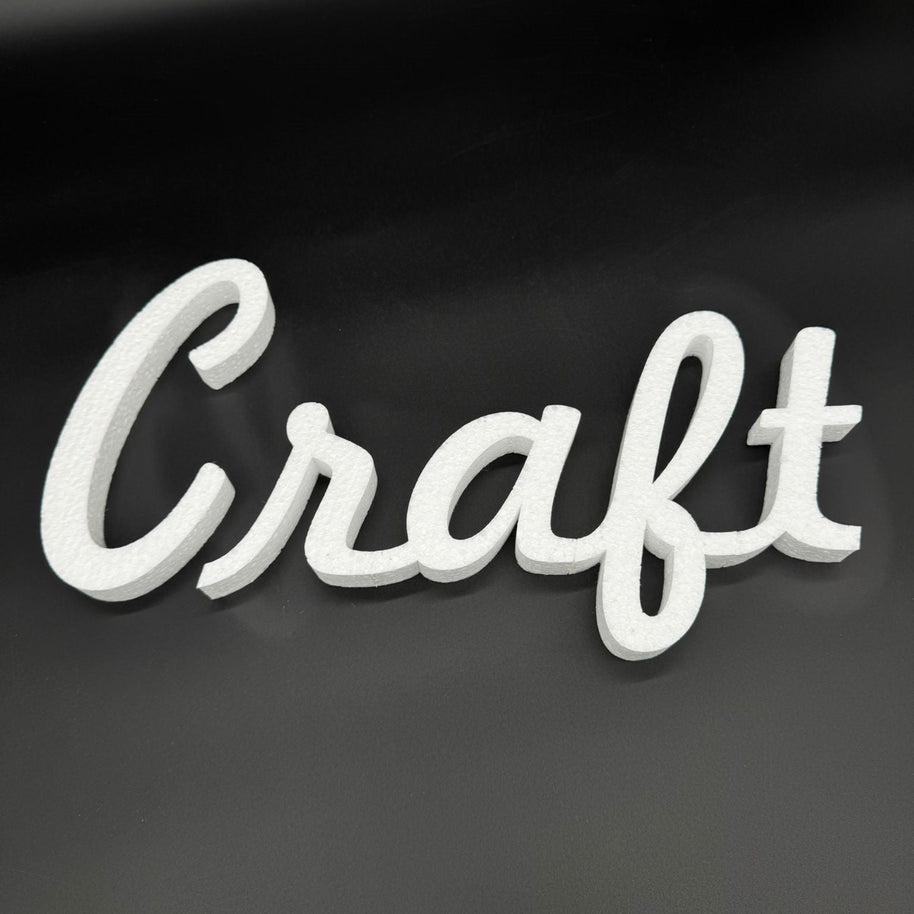 200 mm high polystyrene letters - Freehand