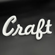 200 mm high polystyrene letters - Freehand