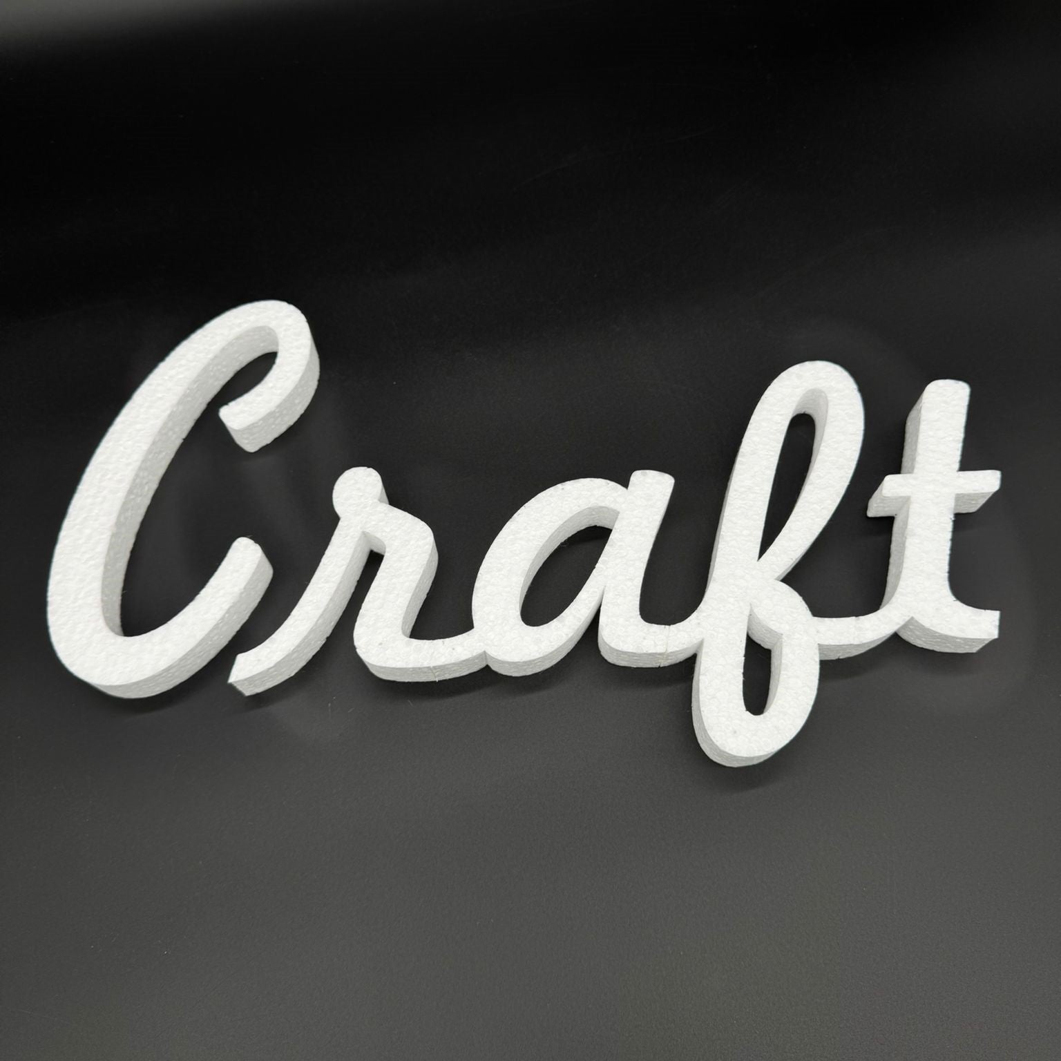 200 mm high polystyrene letters - Freehand