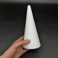 Polystyrene cone : 200 mm high - 90 mm diameter base