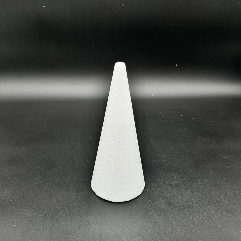 Polystyrene cone : 200 mm high - 90 mm diameter base