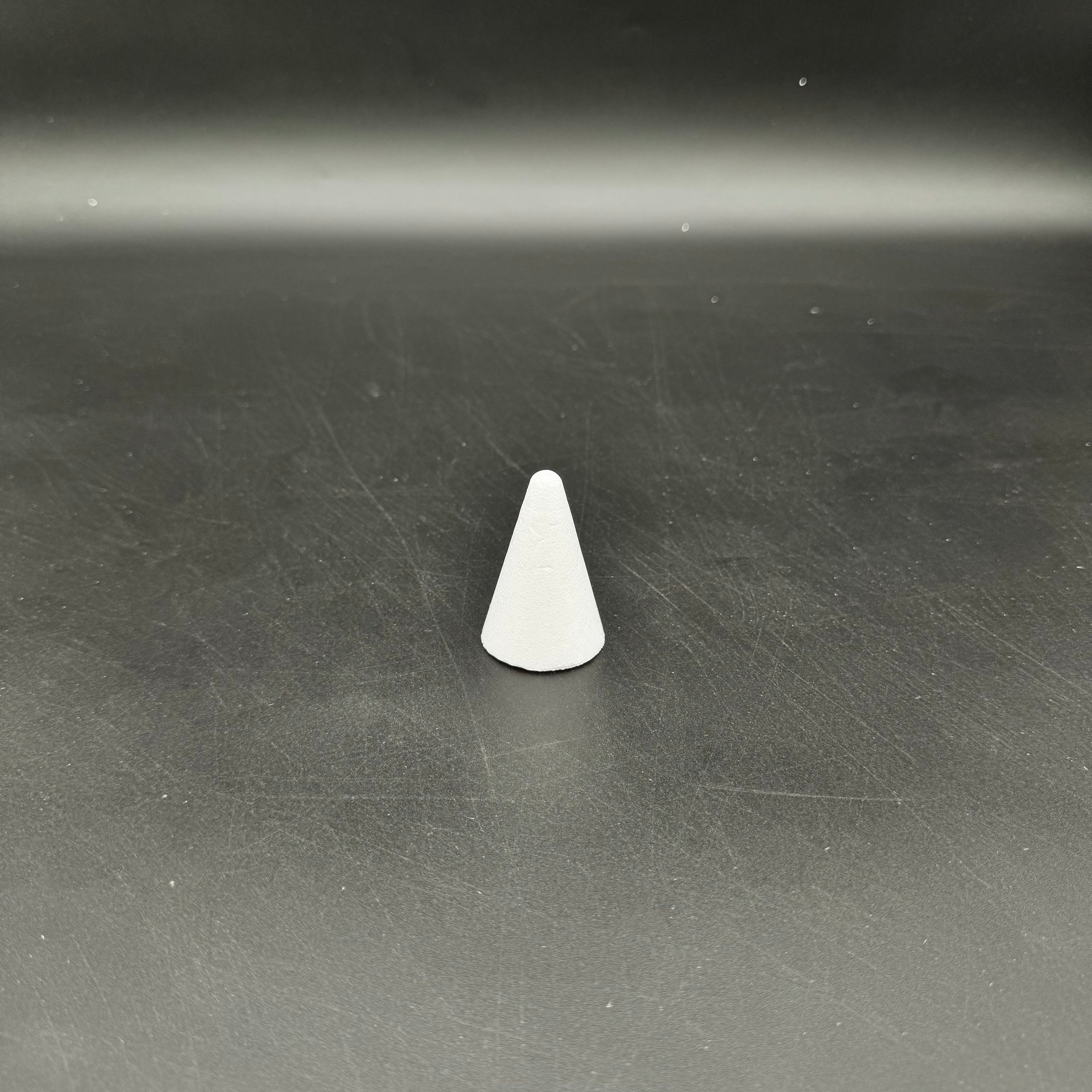 Polystyrene Cone - 60 mm high x 40 mm diameter base.