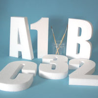 Polystyrene Letters for Craft and Display. 