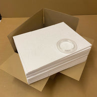 Polystyrene snowflakes - Pack of 30! 6 designs.