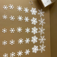Polystyrene snowflakes - Pack of 30! 6 designs.