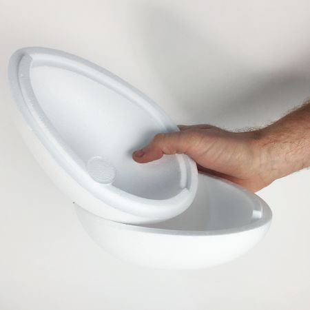 225 mm tall polystyrene egg