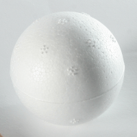100 mm diameter polystyrene ball for craft use.
