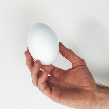80 mm tall polystyrene egg