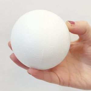 80 mm high white polystyrene foam craft ball