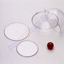 ~100mm diameter Clear plastic disc