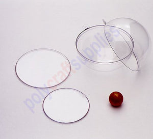 ~100mm diameter Clear plastic disc