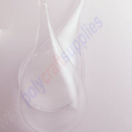 ~180mm long Clear plastic drop