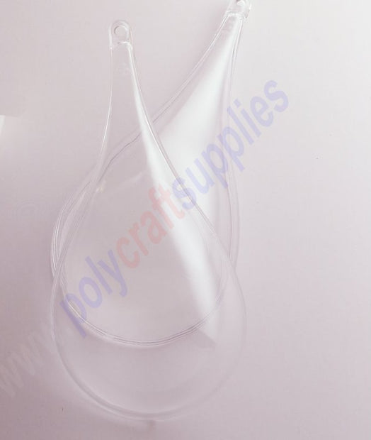~180mm long Clear plastic drop