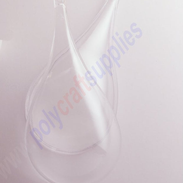 ~180mm long Clear plastic drop