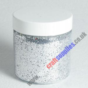 Silver Glitter - 200g pot.