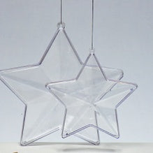 140 mm Clear Plastic Star