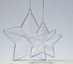 140 mm Clear Plastic Star