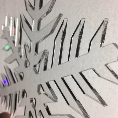 Clear Acrylic snowflakes - Set 1