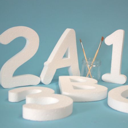 200 mm high polystyrene letters - Comic Sans