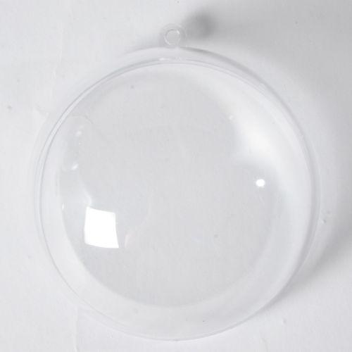 pack of 10 70mm Clear Plastic Balls