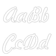 300 mm high polystyrene letters - Freehand
