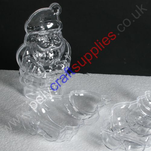 Clear plastics Santa ( father christmas )