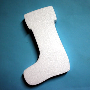 polystyrene 2D Christmas Stocking - 180 mm high
