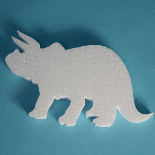 175mm long polystyrene Triceratops