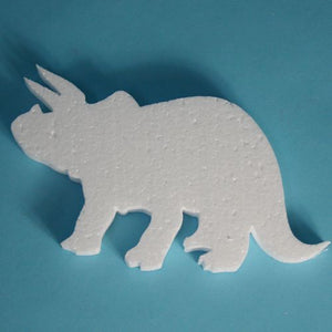 290mm long polystyrene Triceratops